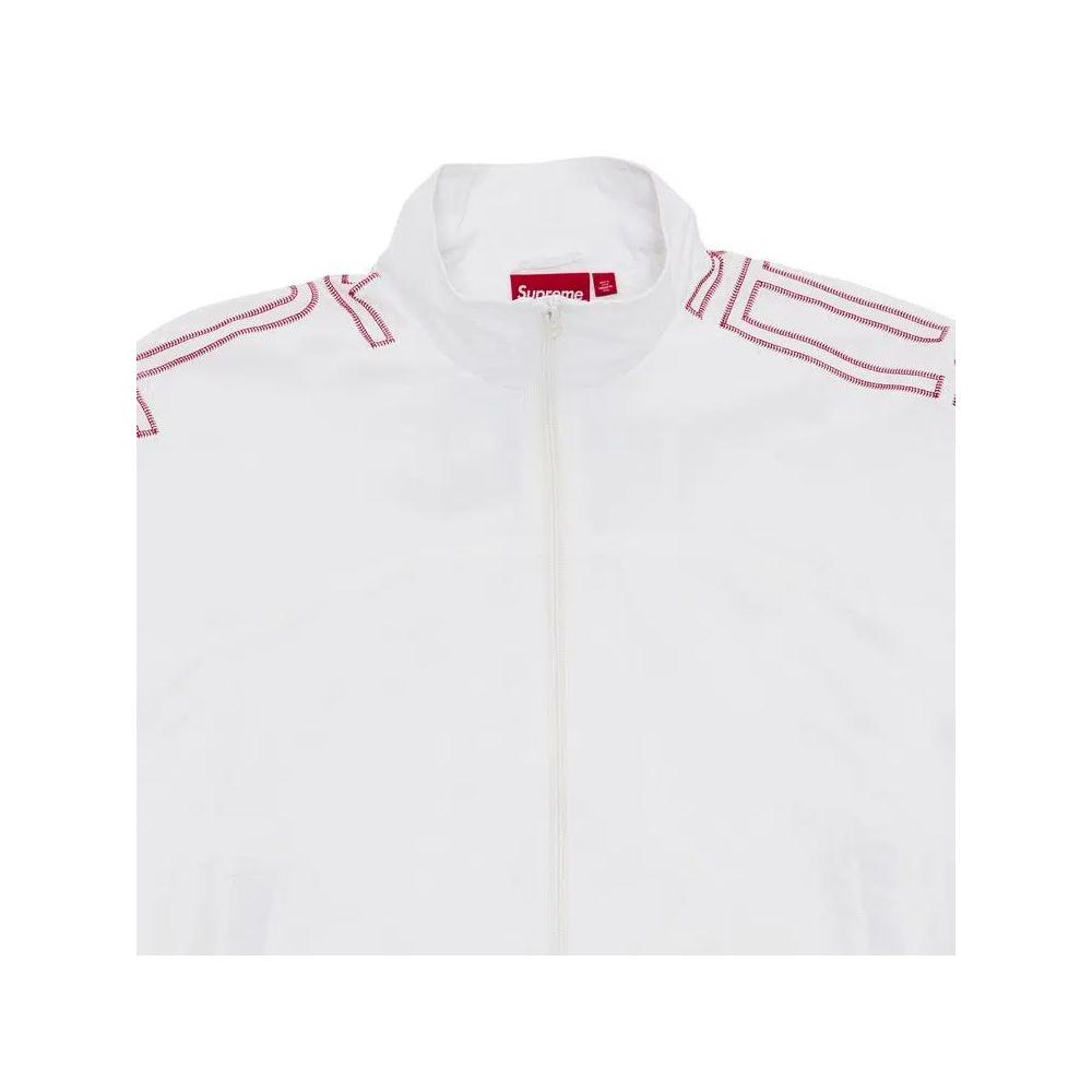 Трековые куртки Supreme Spellout Embroidered Track Jacket 'White' 3