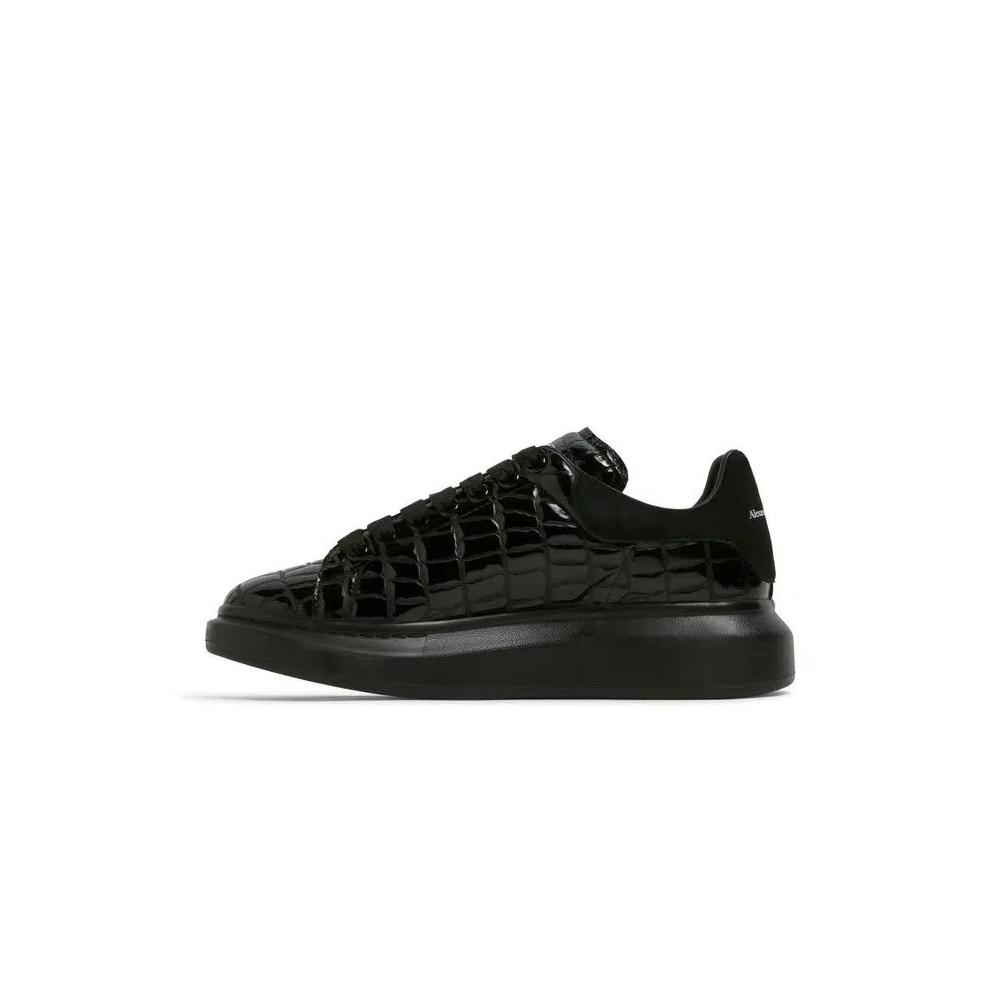 Кроссовки Alexander McQueen Oversized Sneaker 'Black Crocodile' 3