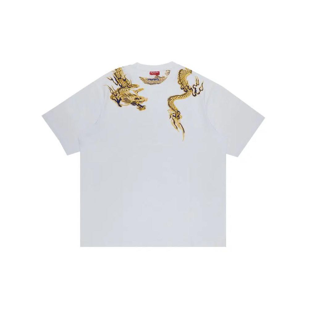Футболки Supreme Dragon Wrap Short-Sleeve Top 'White' 1