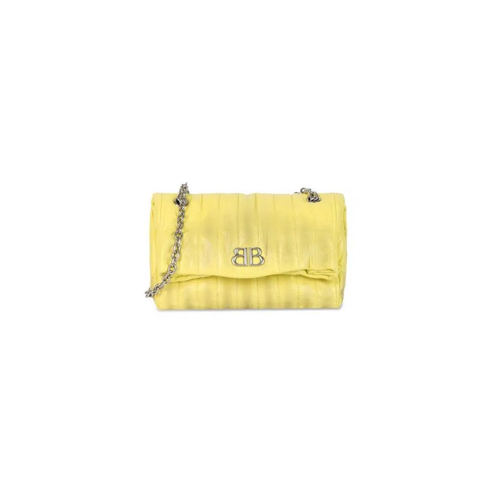 Сумки через плечо Balenciaga Monaco Sprayed Quilted Small Chain Bag 'Цитрус' 1