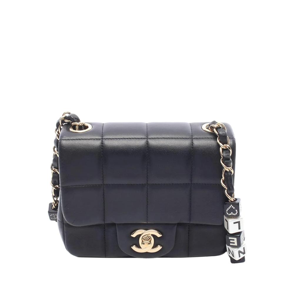 Сумка через плечо Mini Square Lambskin Chocolate Bar Flap (2021-2026 годы) 1