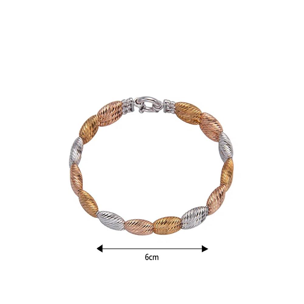 LITZ 18K Белое/Розовое/Желтое Золото Браслет C-WD0007 4
