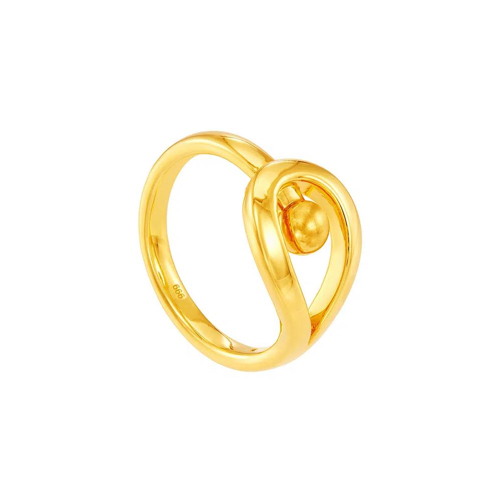 HABIB 999/24K Желтое золото Кольцо 9GR00541224 4