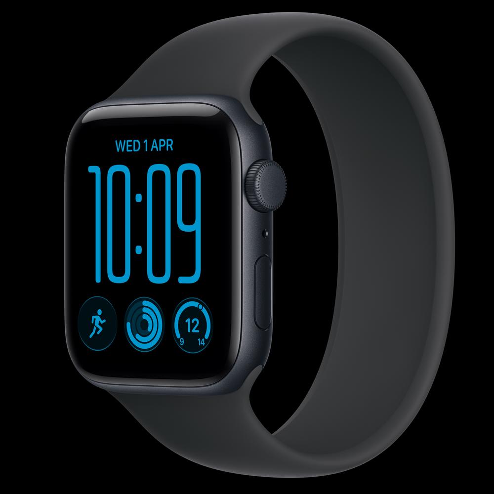 Apple Watch SE 3 44 мм, GPS, алюминий, Midnight, ремешок Black Solo Loop 1