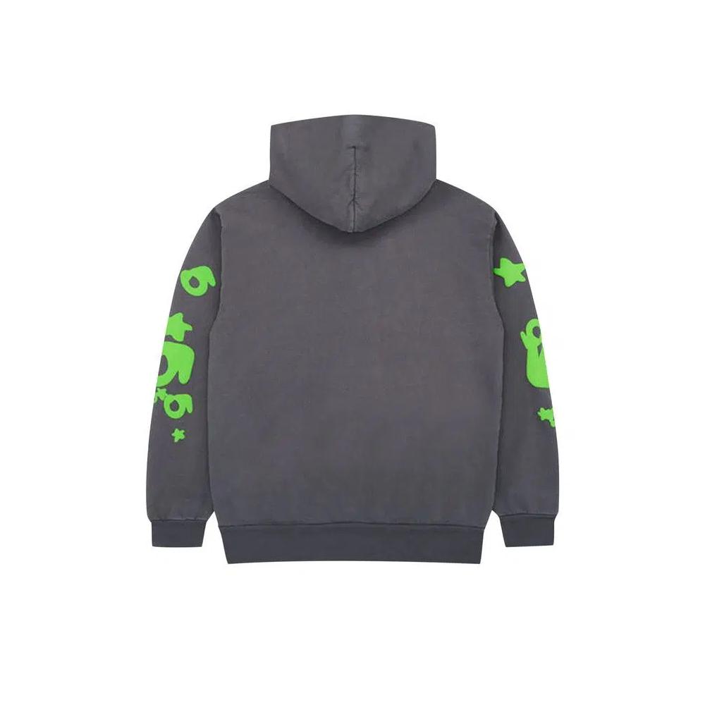 Худи Sp5der Beluga Hoodie 'Slate Grey/Green' 2