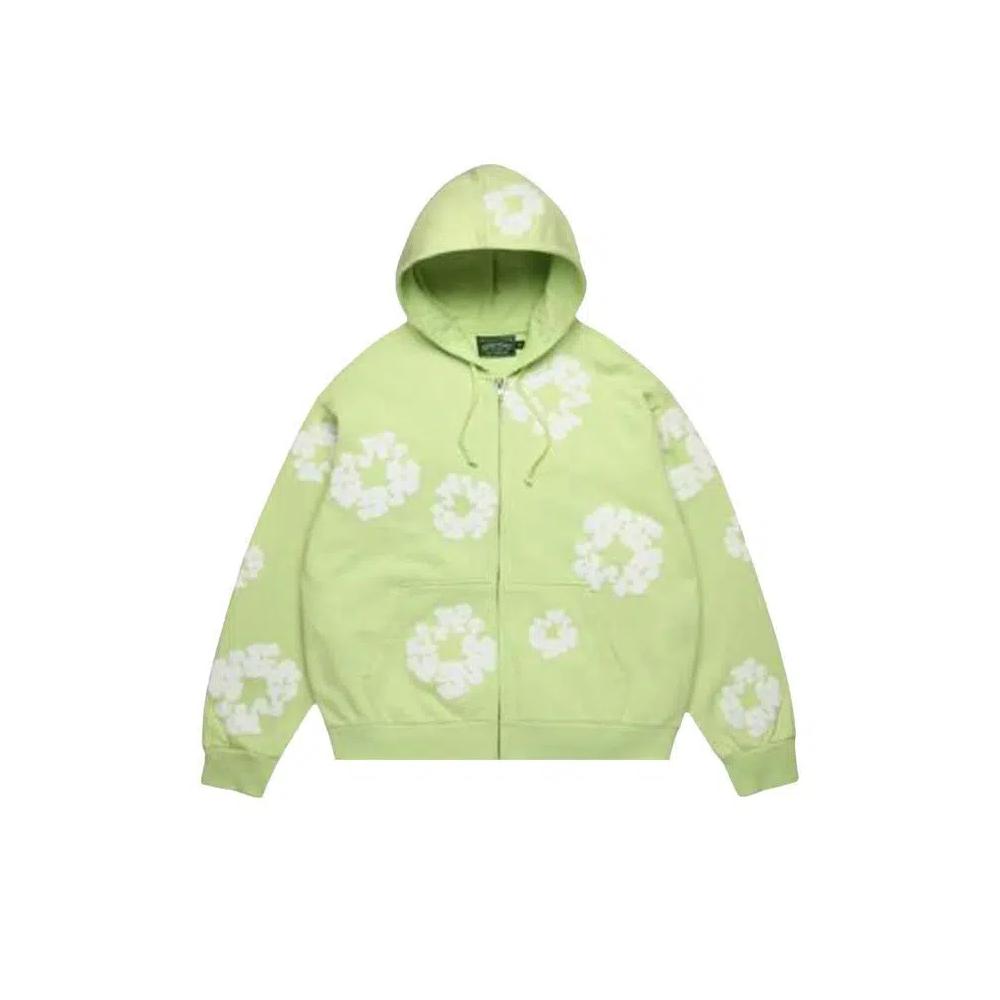 Толстовки на молнии Denim Tears Cotton Wreath Zip Hoodie 'Mint' 1