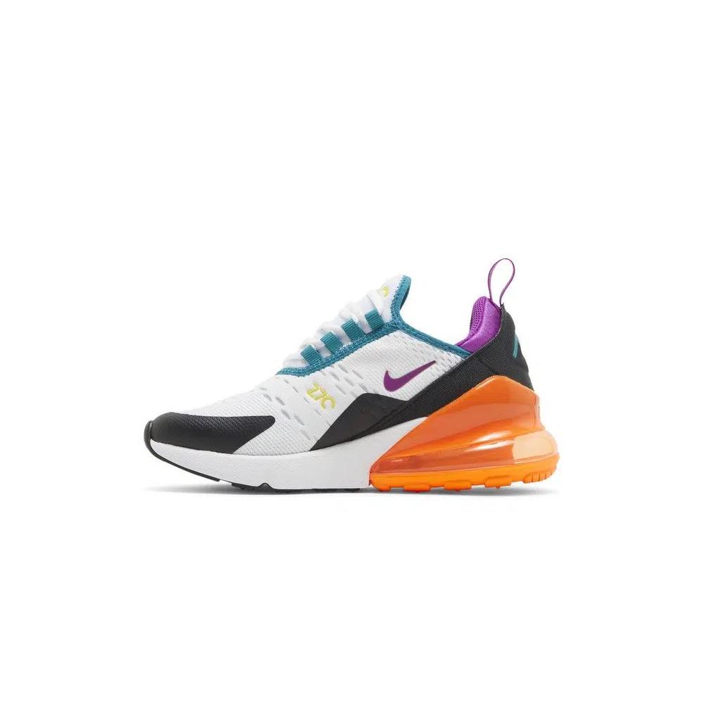 Кроссовки Nike Air Max 270 GS 'White Orange Purple' 3
