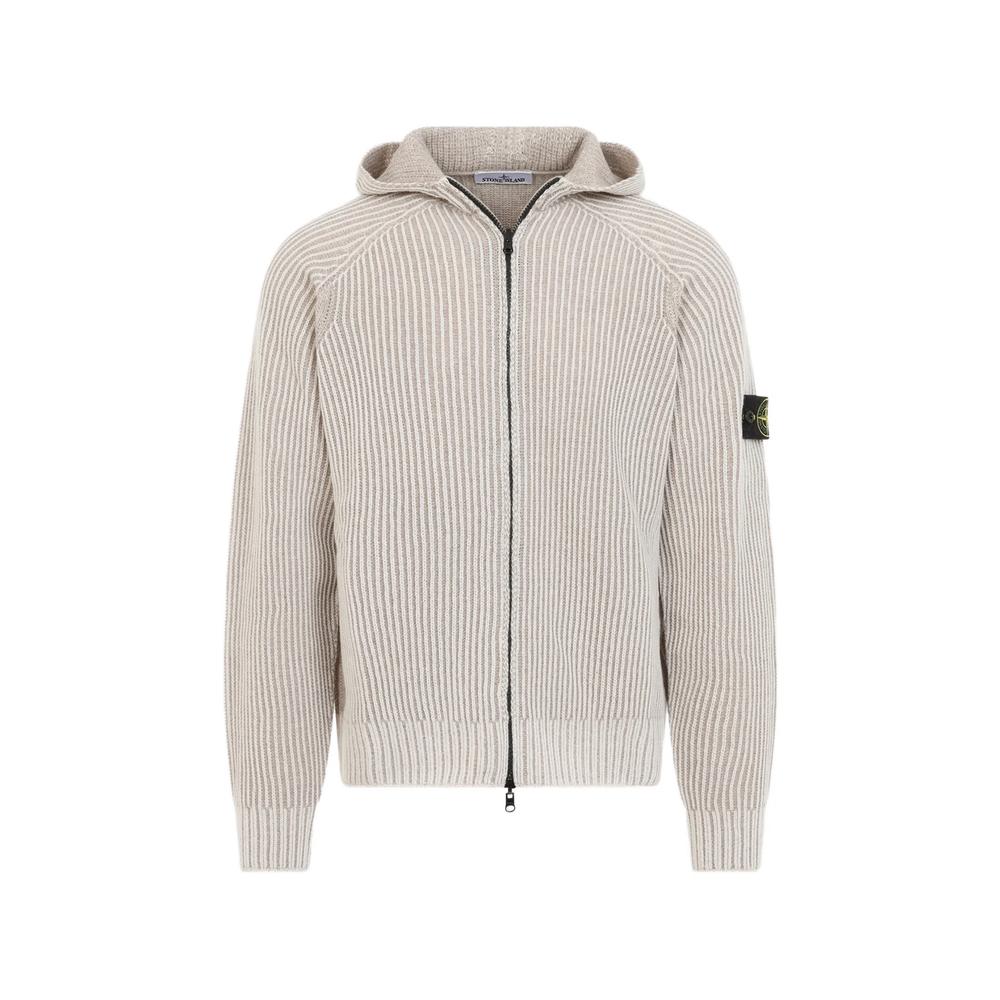 ribbed-knit hoodie 1