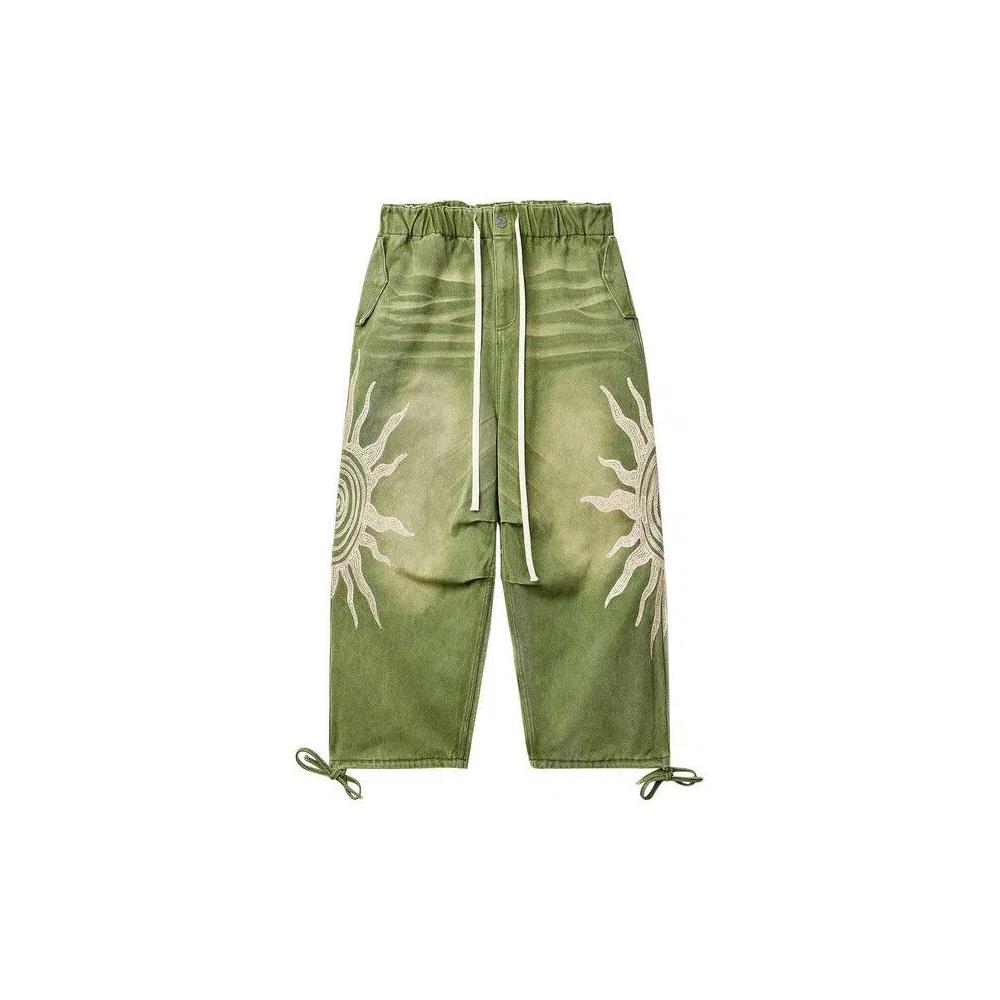 Низы Vale Forever Forest Sun Pants 'Выцветший зелёный' 1
