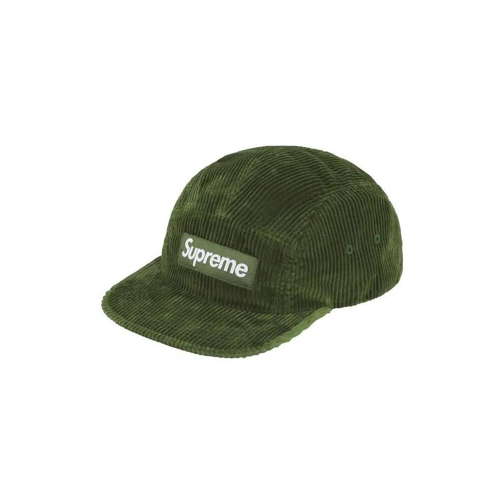 Кепка Supreme Corduroy Camp Cap 'Olive' 1