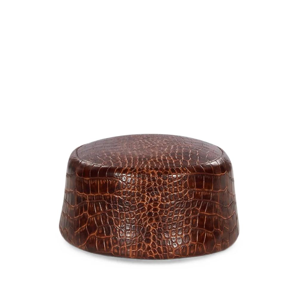 croc-effect pillbox hat 1