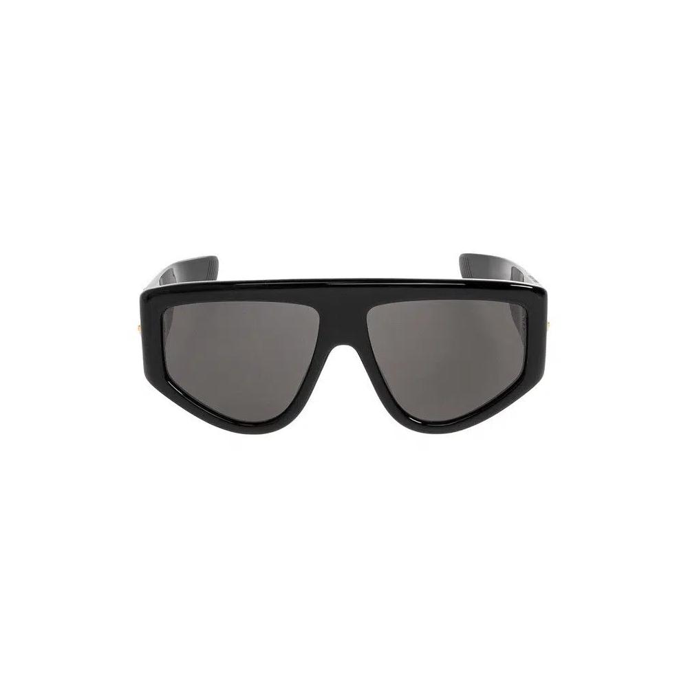 Солнцезащитные очки Bottega Veneta Bv1492s Shield 'Black/Black/Grey' 1
