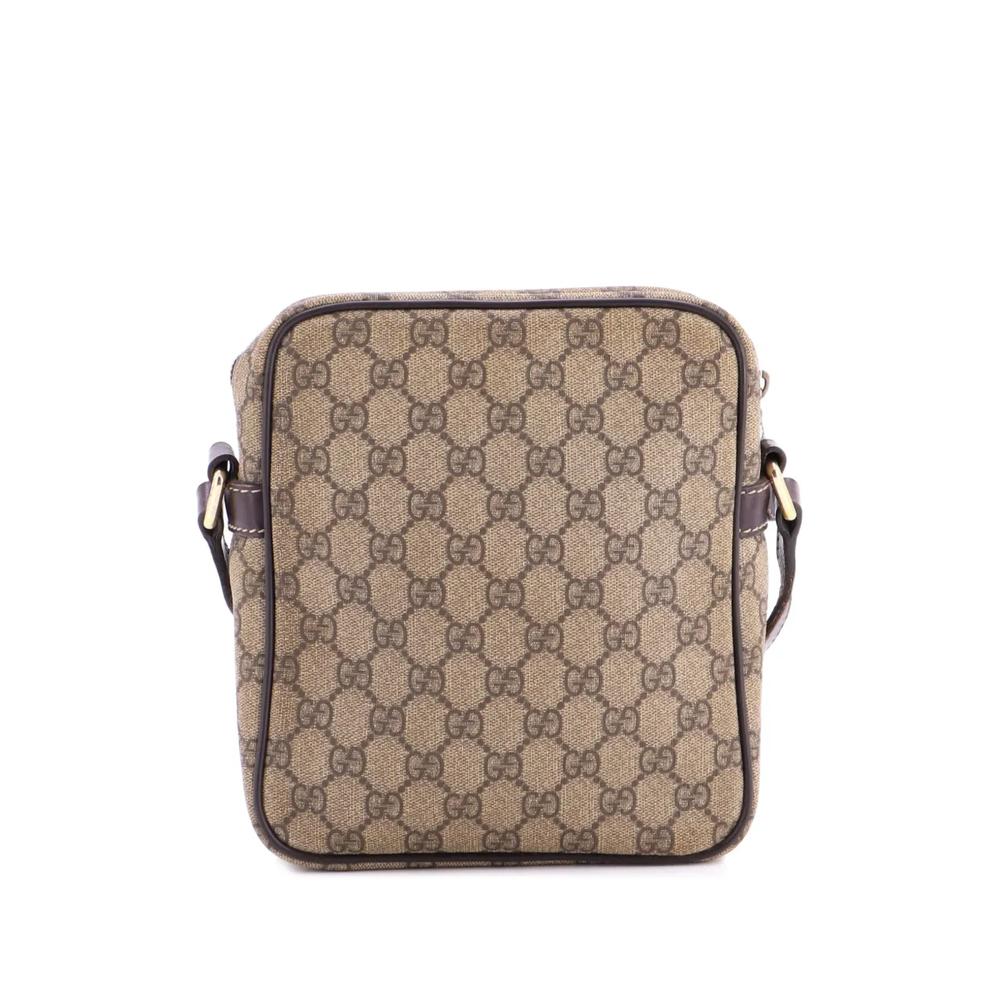 Маленькая сумка через плечо Flap Messenger GG Coated Canvas 2