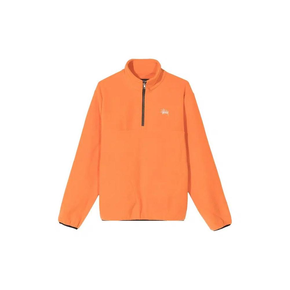Топы Stussy Basic Polar Fleece Mock 'Orange' 1