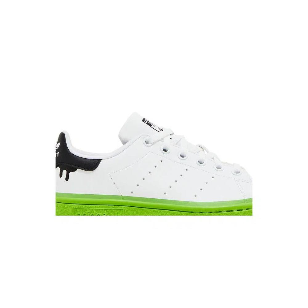 Кроссовки Adidas Stan Smith Big Kid 'Paint Drip - White Solid Green' 2