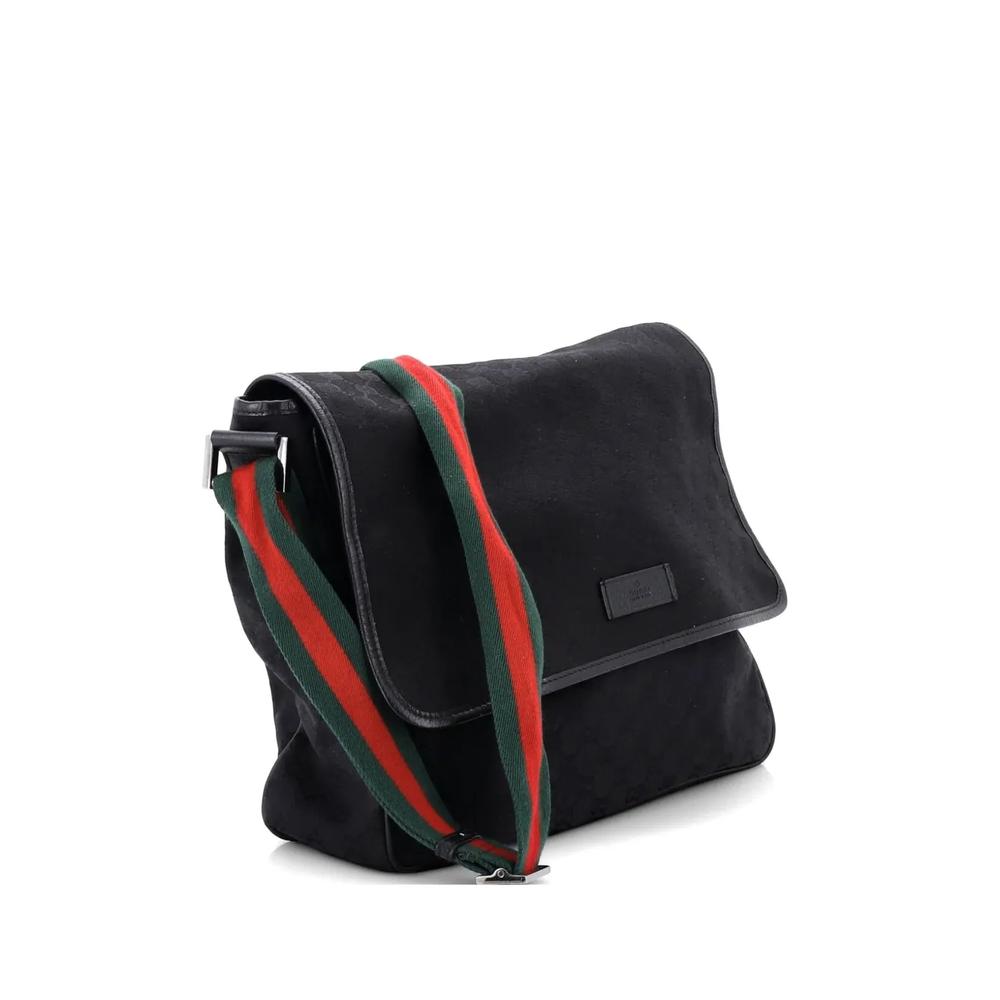 Сумка через плечо Web Strap Flap Messenger GG Canvas Medium 2