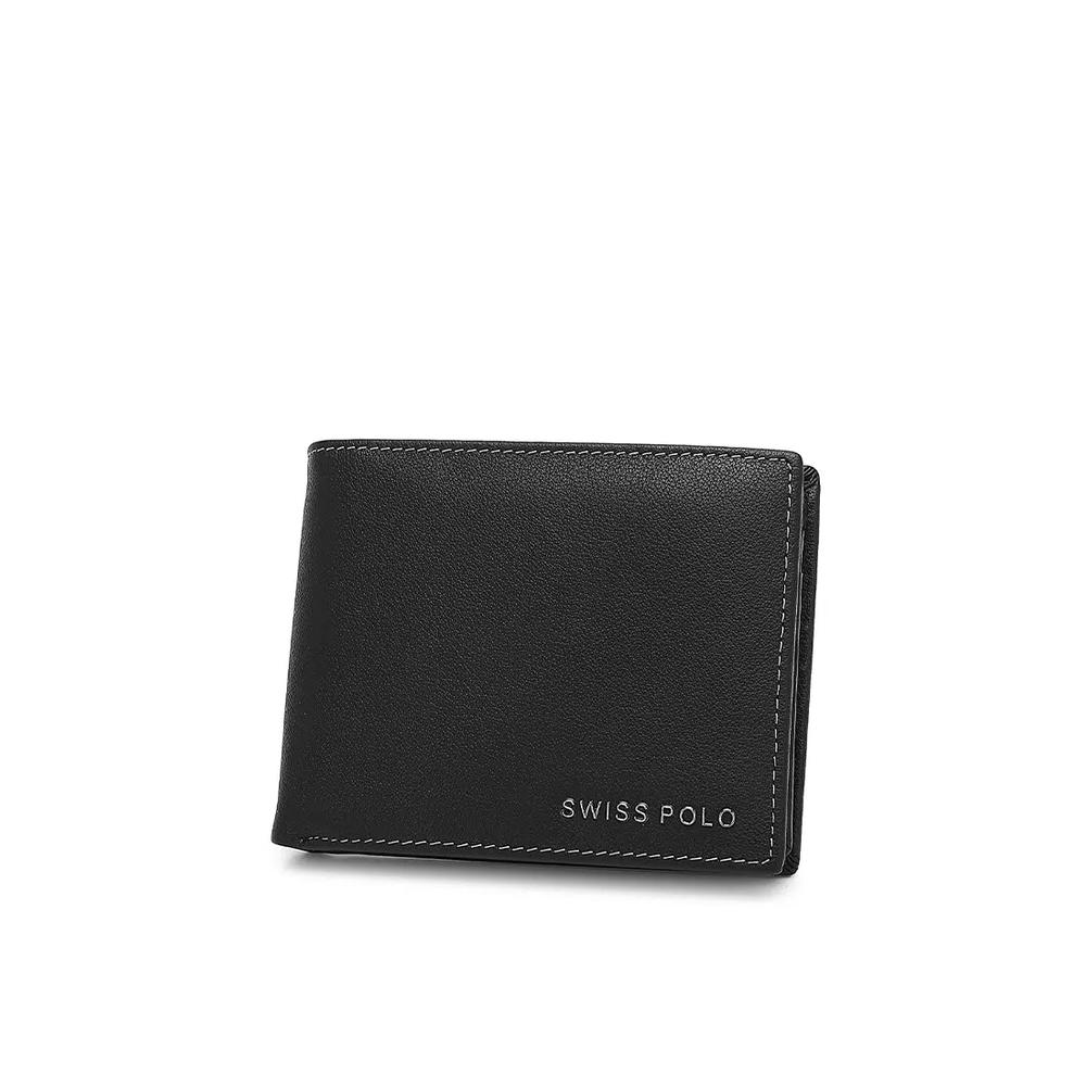 Мужской кошелек из натуральной кожи с RFID-блокировкой Fortune - Черный 2