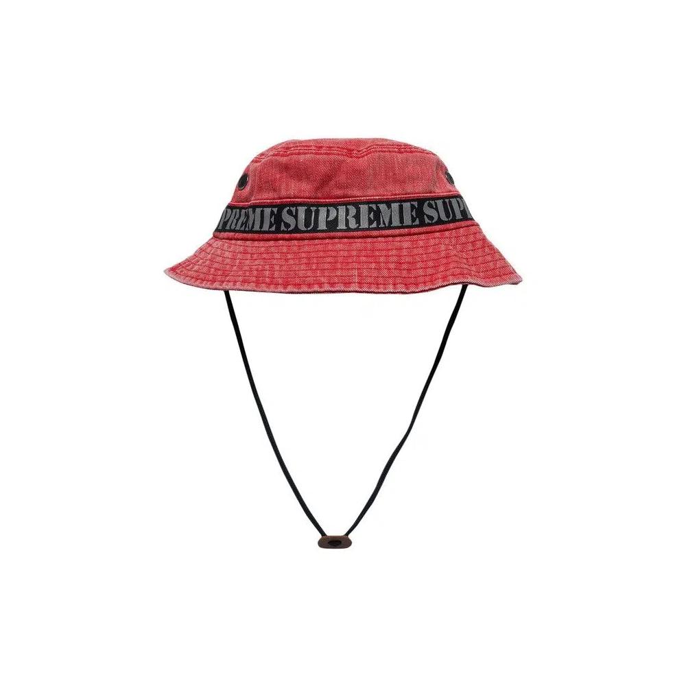 Панама Supreme Stencil Webbing Boonie 'Красный' 1