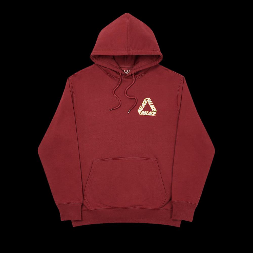 Худи Palace P3 Team Hood 'Бургунди' 1