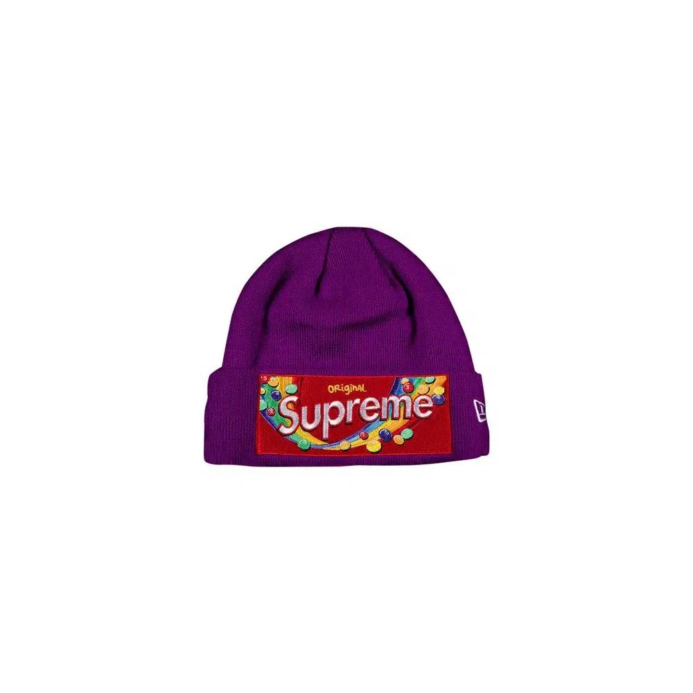 Бини Supreme x Skittles x New Era Beanie 'Фиолетовый' 1