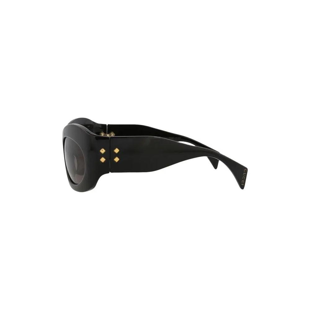 Очки-щитки Gucci Shield Sunglasses 'Black/Grey' 3