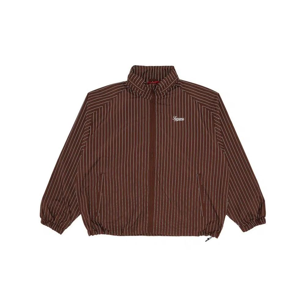 Трековые куртки Supreme Reflective Pinstripe Track Jacket 'Brown' 1