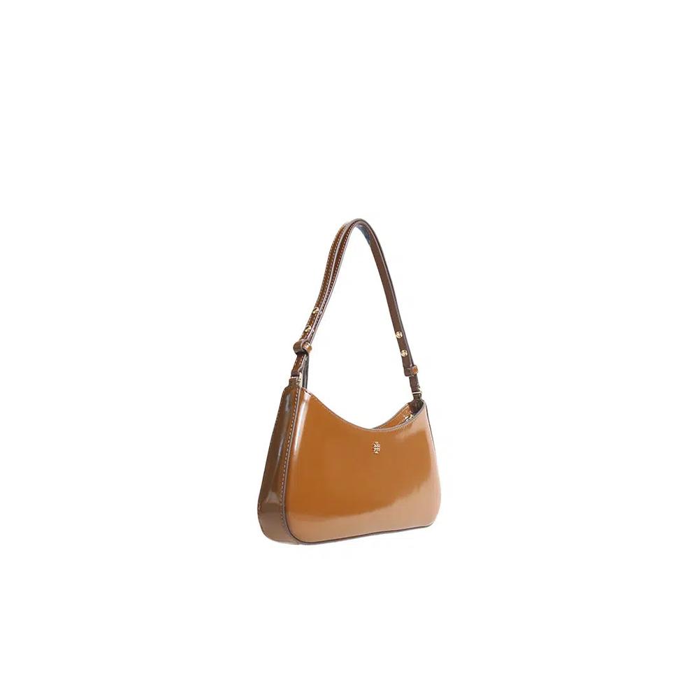 Tory Burch Emerson Patent Shoulder Bag цвета Rich Walnut 165955 3