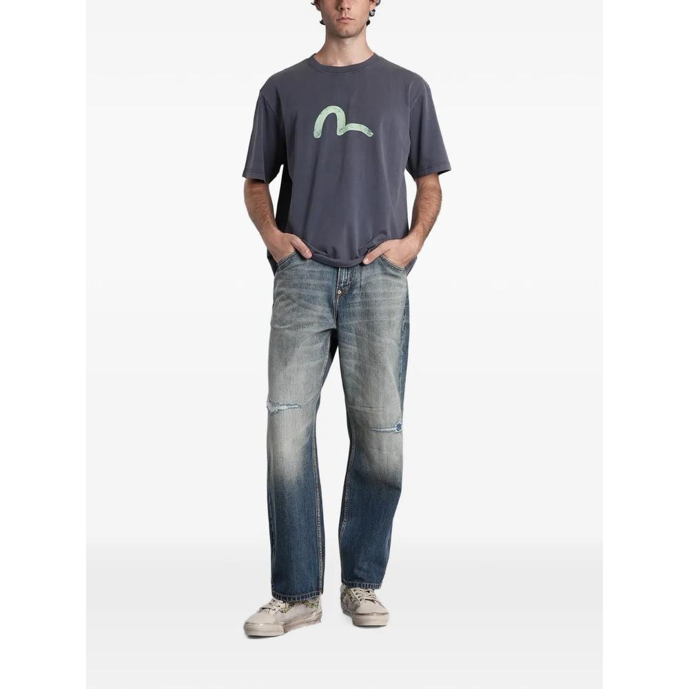 Daicock-print distressed jeans 2