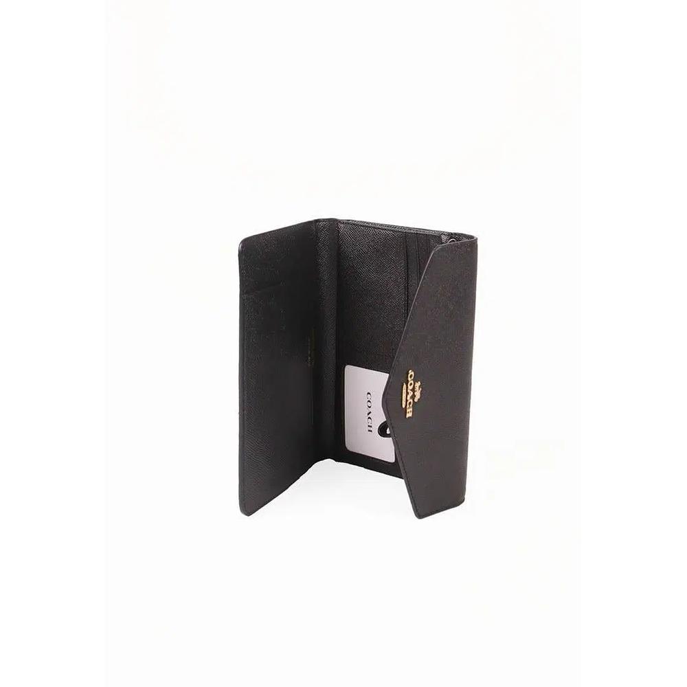 Кошелек Coach Travel Envelope C0707 в черном цвете 4