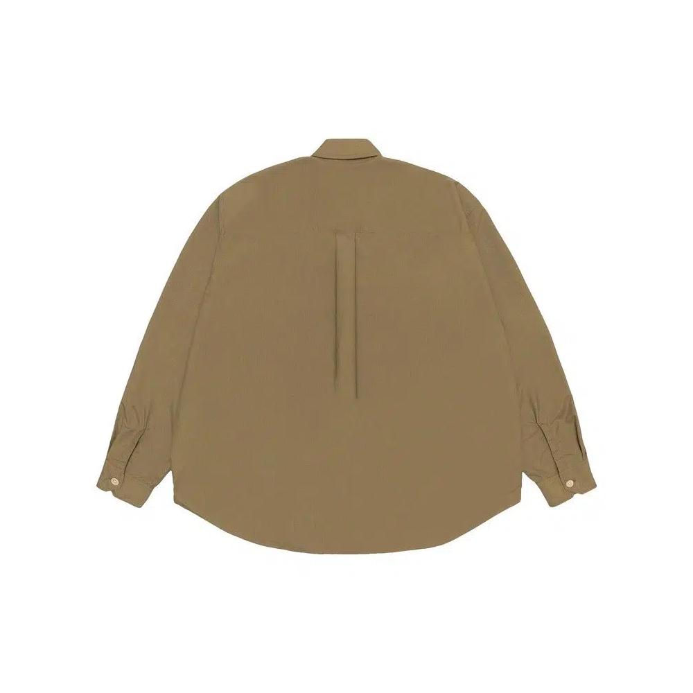 Рубашки на пуговицах Stussy x Our Legacy Work Shop Borrowed Shirt 'Оливковый нейлон рипстоп' 2