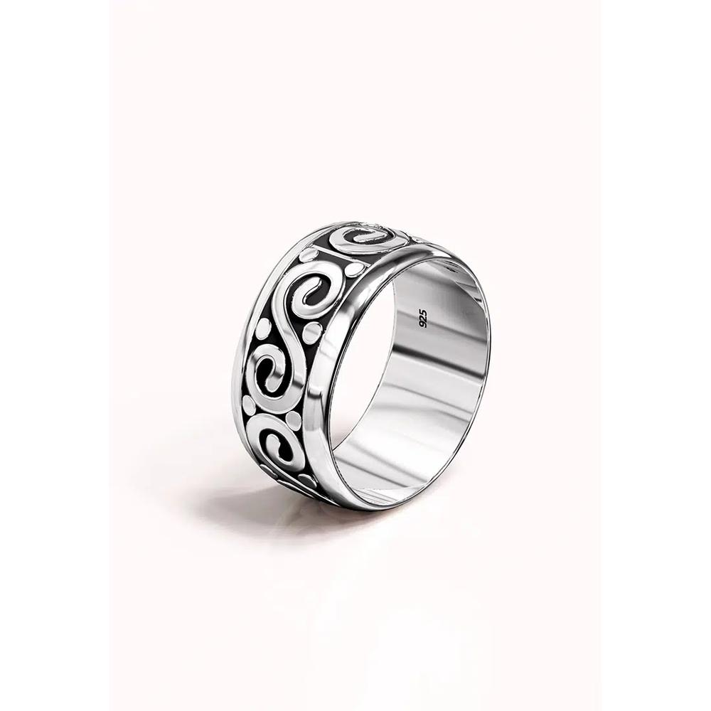 Solid 925 Sterling Silver Античное Кельтское Филигранное Кольцо 4