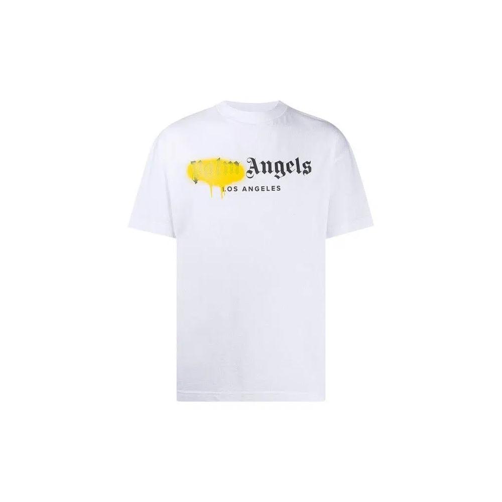 Топы Palm Angels LA Spray Logo T-Shirt 'White' 1