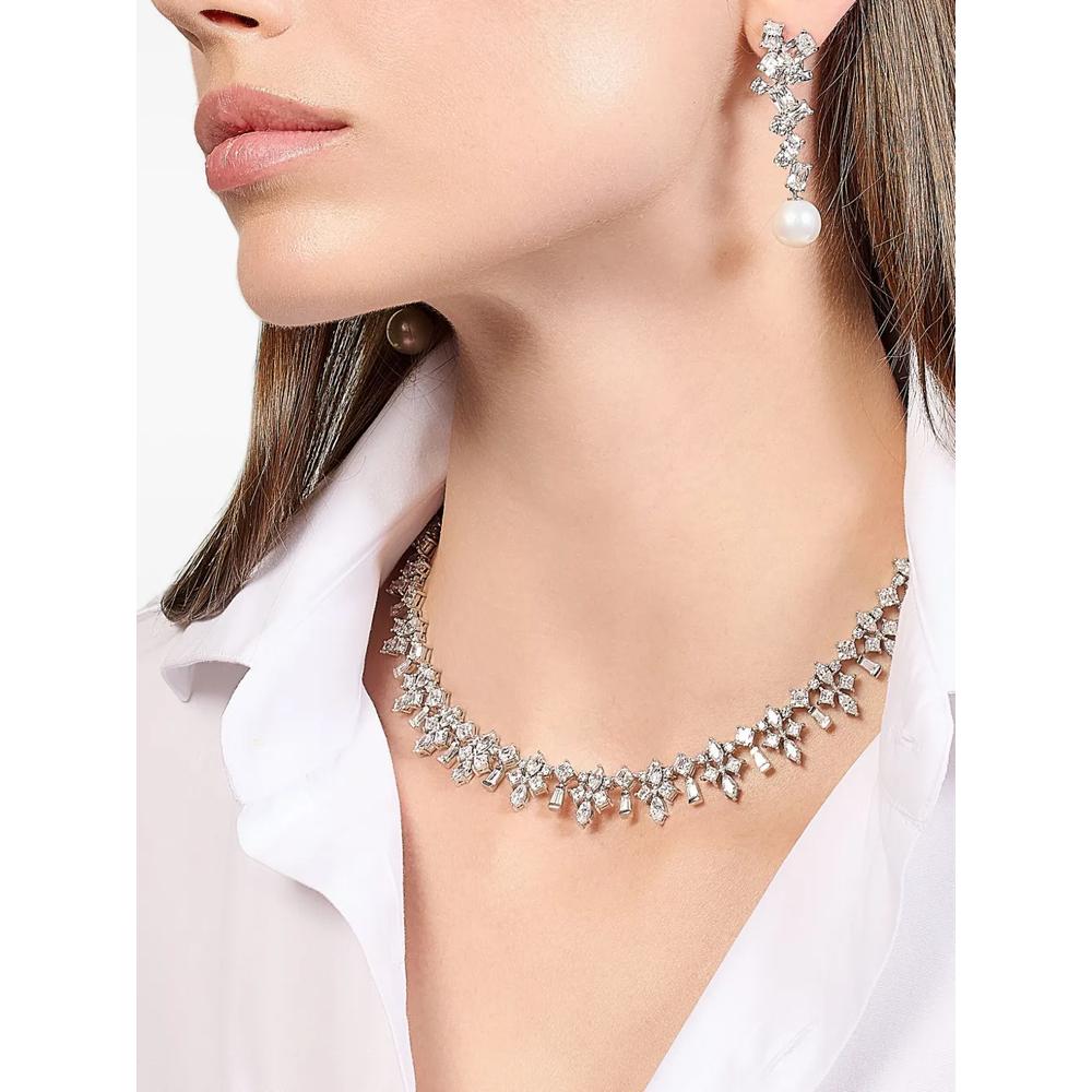 Колье Diamond Fleur-De-Lys из белого золота с бриллиантами 2