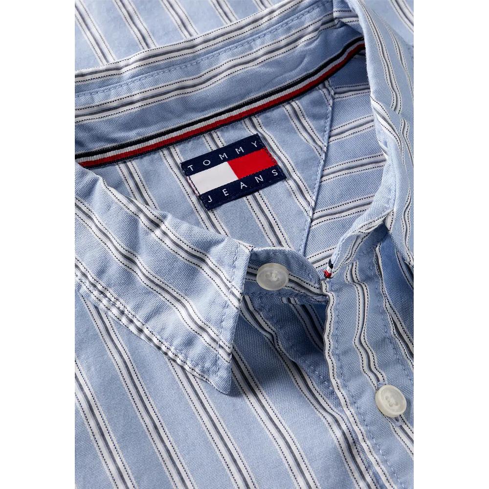 Бокси Фит Стрип Добби Рубашка - Tommy Jeans 7