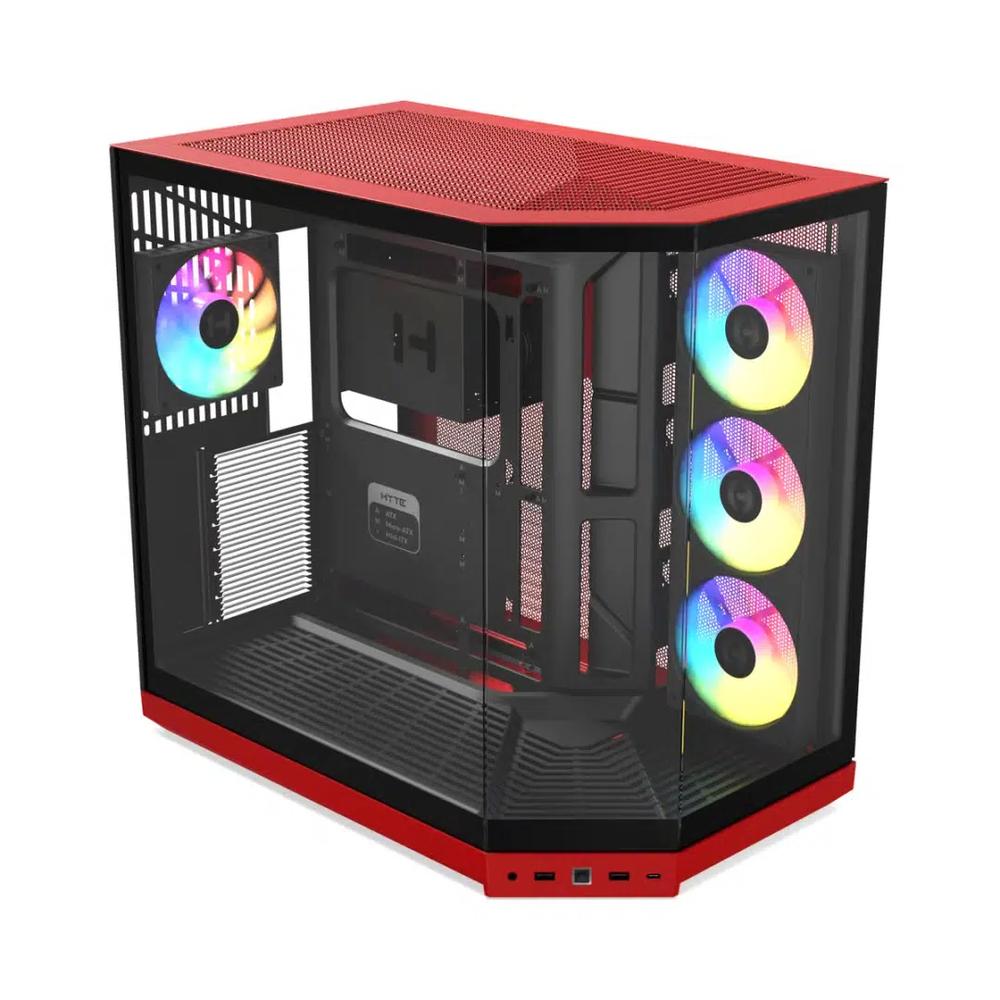 HYTE Y50 RGB ATX корпус - Черно-красный 2