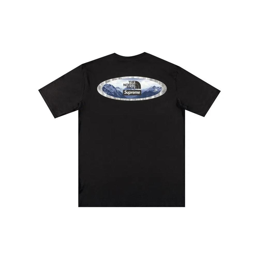 Футболки Supreme x The North Face Mountains Tee 'Black' 2