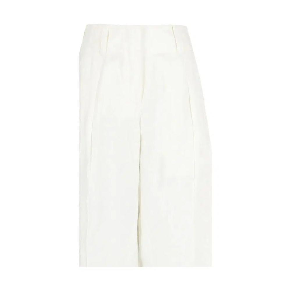 Брюки Ferragamo Silk Blend Wide Leg Pants 'White' 3