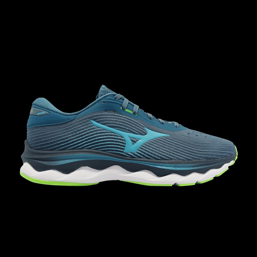 Кроссовки Mizuno Wave Sky 5 'Peacock Gecko Green' 1