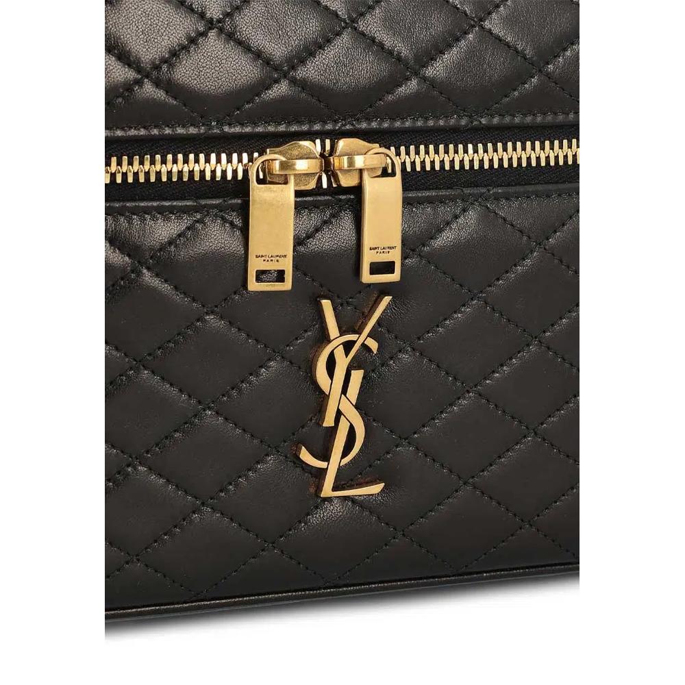 YSL Gaby Vanity Bag из ягнячьей кожи, черный 7667311EL07 4