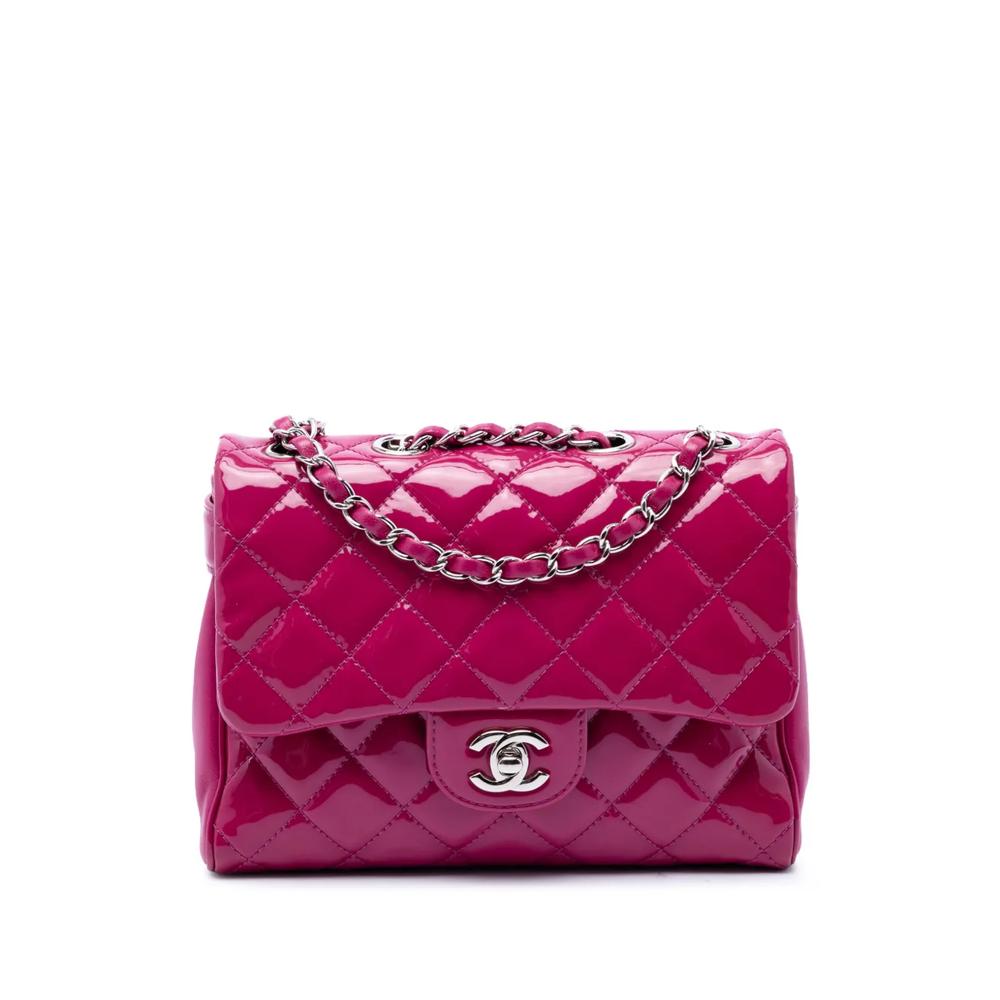 Стеганая сумка через плечо Double Compartment Flap среднего размера с логотипом CC (2015-2016 годы) 1