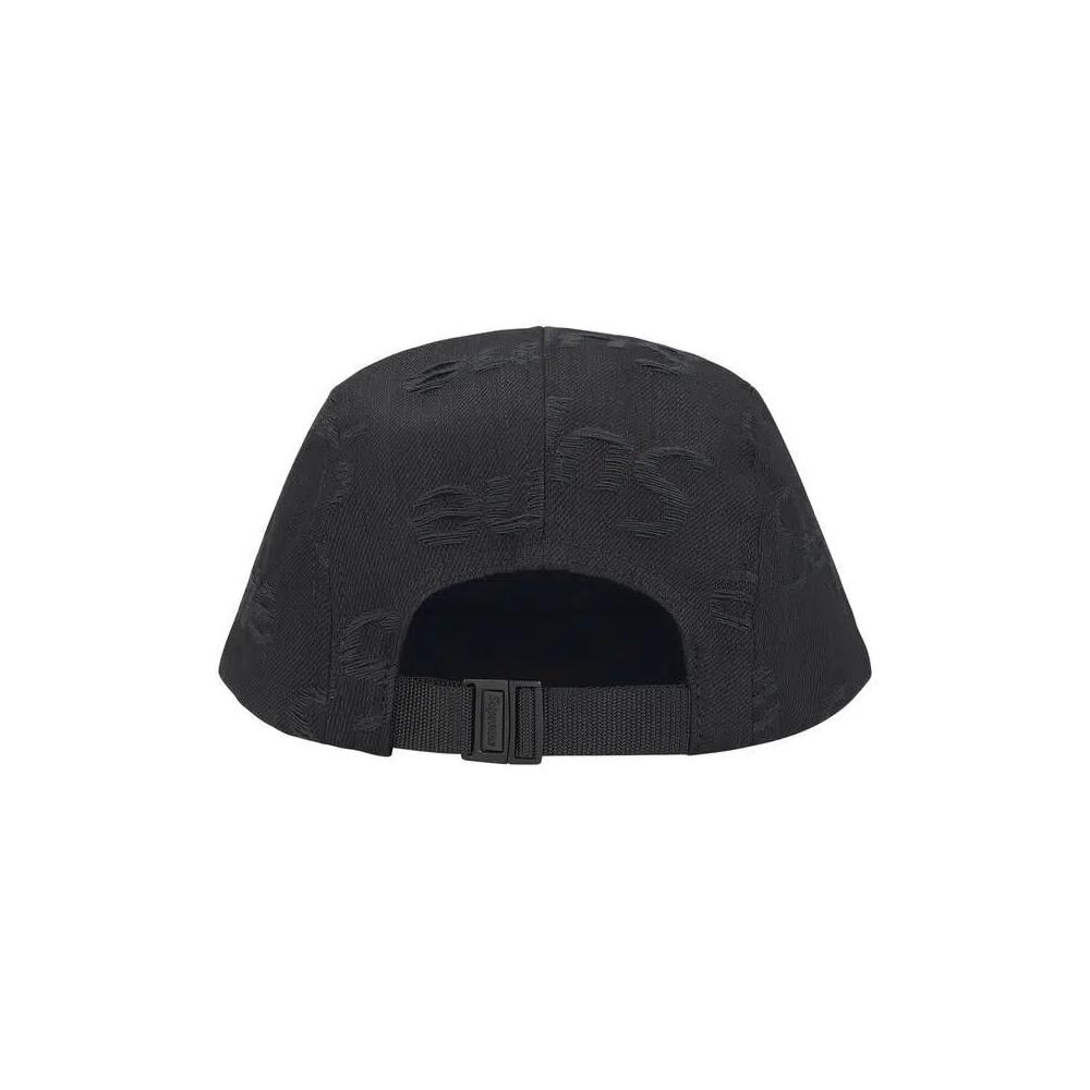 Кепки Supreme Jacquard Logos Denim Camp Cap 'Black' 2
