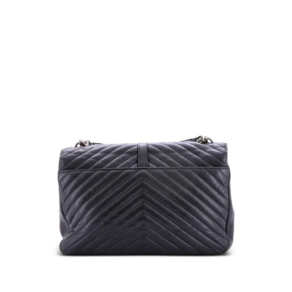 Большая сумка на плечо Classic Monogram College Bag Matelasse Chevron Leather 2
