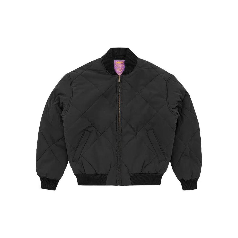 Куртка-бомбер Corteiz CRTZ Olde English Quilted Bomber Jacket 'Black' 1