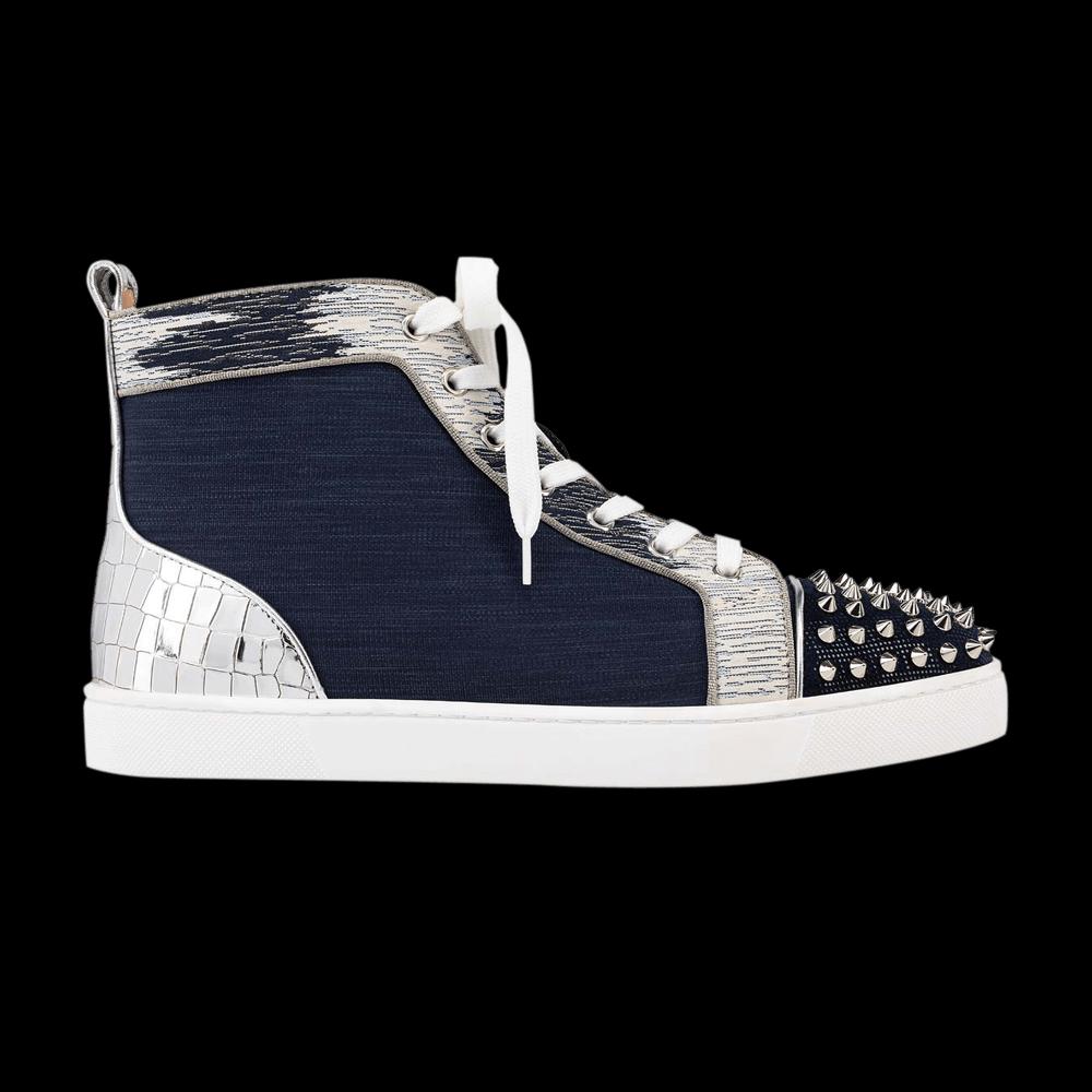 Кроссовки Christian Louboutin Lou Spikes Orlato Flat 'Version Marine' 1
