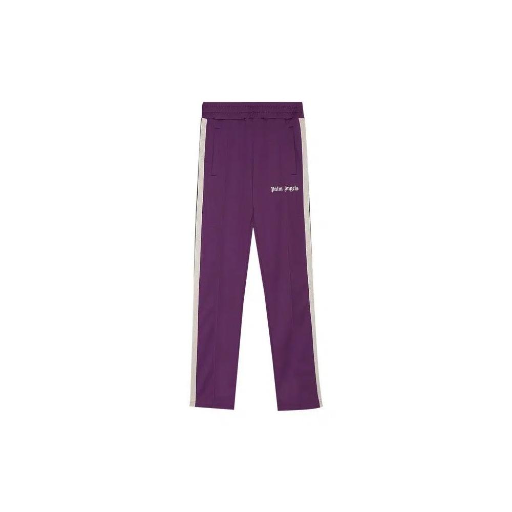 Классические спортивные штаны Palm Angels 'Burgundy/Off White' 1