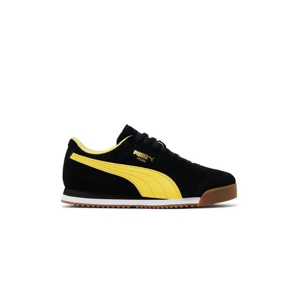 Кроссовки Puma Roma Suede 'Black Sunny Yellow' 1