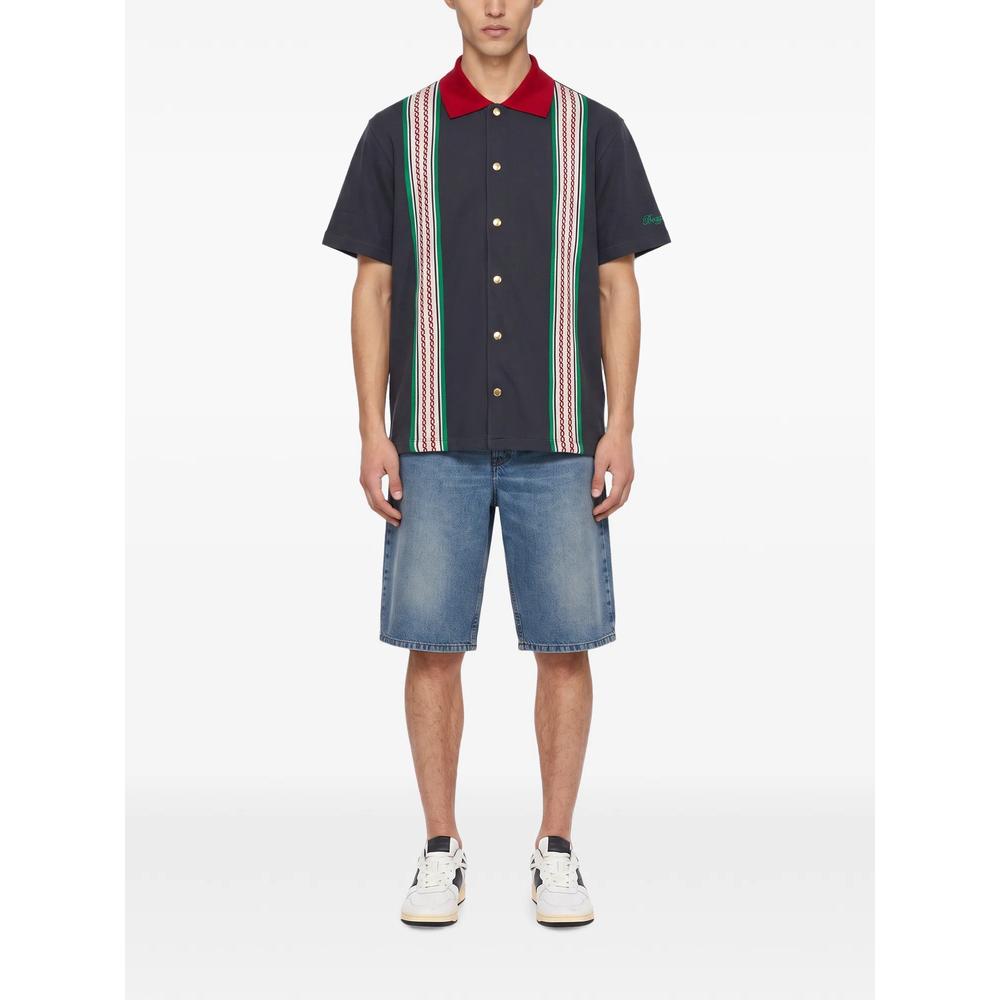 stripe-detail short-sleeve shirt 2