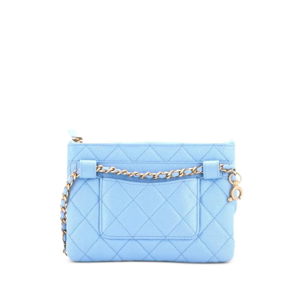 Поясная сумка Pick Me Up Logo Chain Quilted Caviar 2