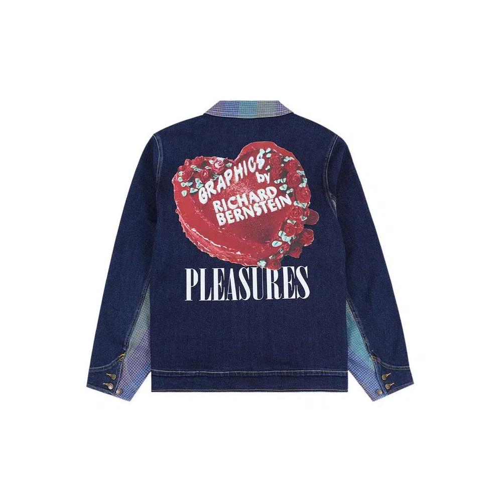Джинсовые куртки Pleasures x Richard Bernstein Cake Denim Jacket 'Indigo' 2