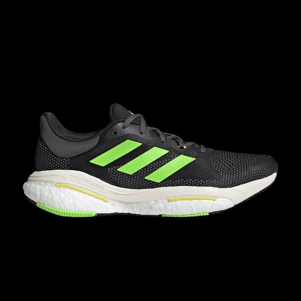 Кроссовки Adidas SolarGlide 5 'Black Solar Green' 1